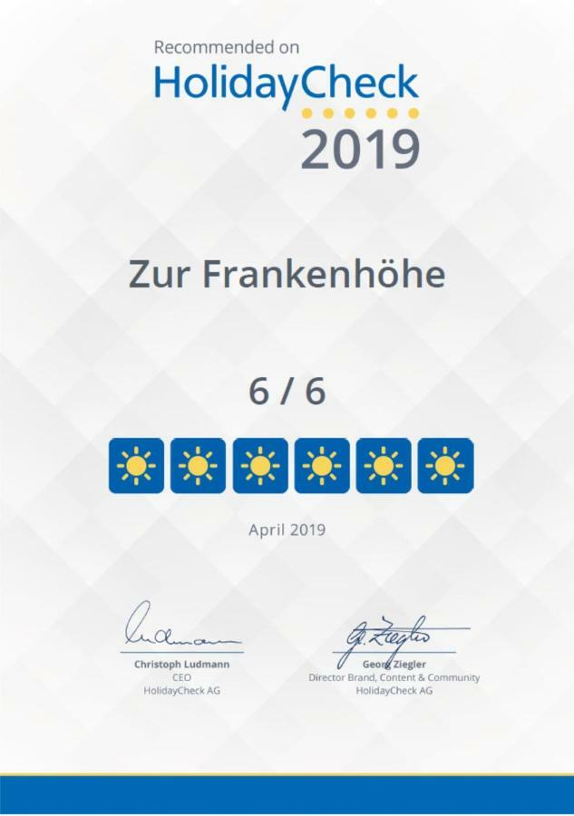 Zur Frankenhoehe Marktbergel Kültér fotó